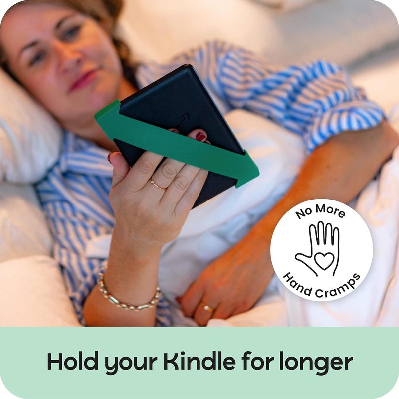 Strapsicle Silicone Hand Strap – Kindle & Paperwhite (6”) Gen 7–10, 6” Kobos – Medium – 2-Pack – Pine – Comfy Alternative to Case or Cover - Image 2